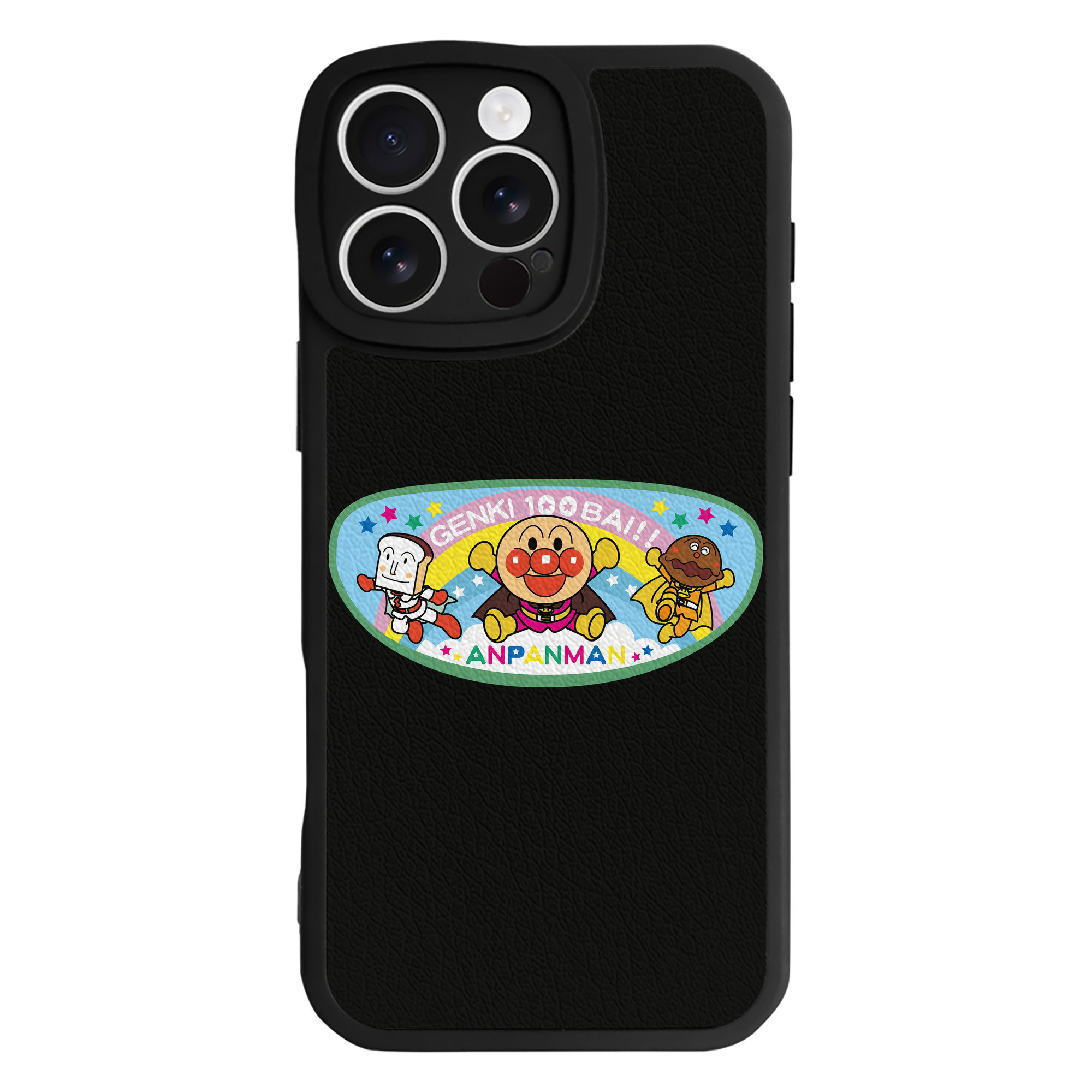（画像用） アンパンマン Anpanman 【iPhone 16シリーズ対応】シリコンスマホケース（レザー調） 材質：シリコン